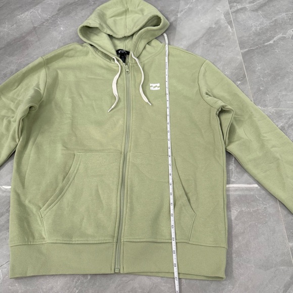 Women’s Billabong Rhodes Full Zip Hoodie Jacket Pockets Sage Green Size Small - Picture 16 of 16